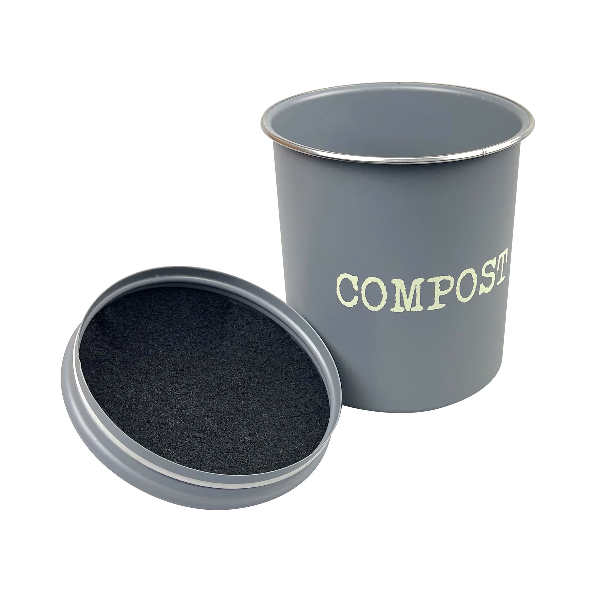 Compost Bin Bench Top 135x150mm with Filters Brenton Grey