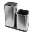 Knife Block & Utensil Holder with Chopping Board Stand