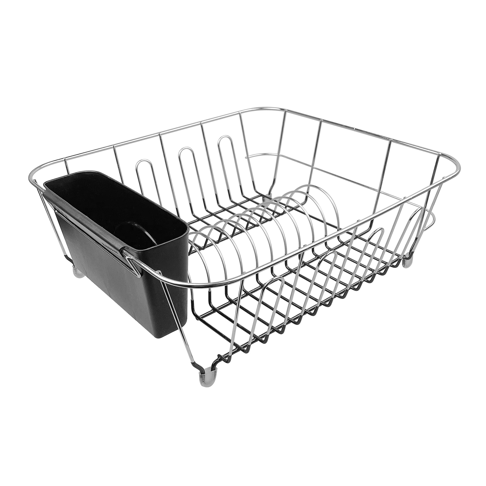 Dish Rack 370x330x135mm Dipped Chrome Black