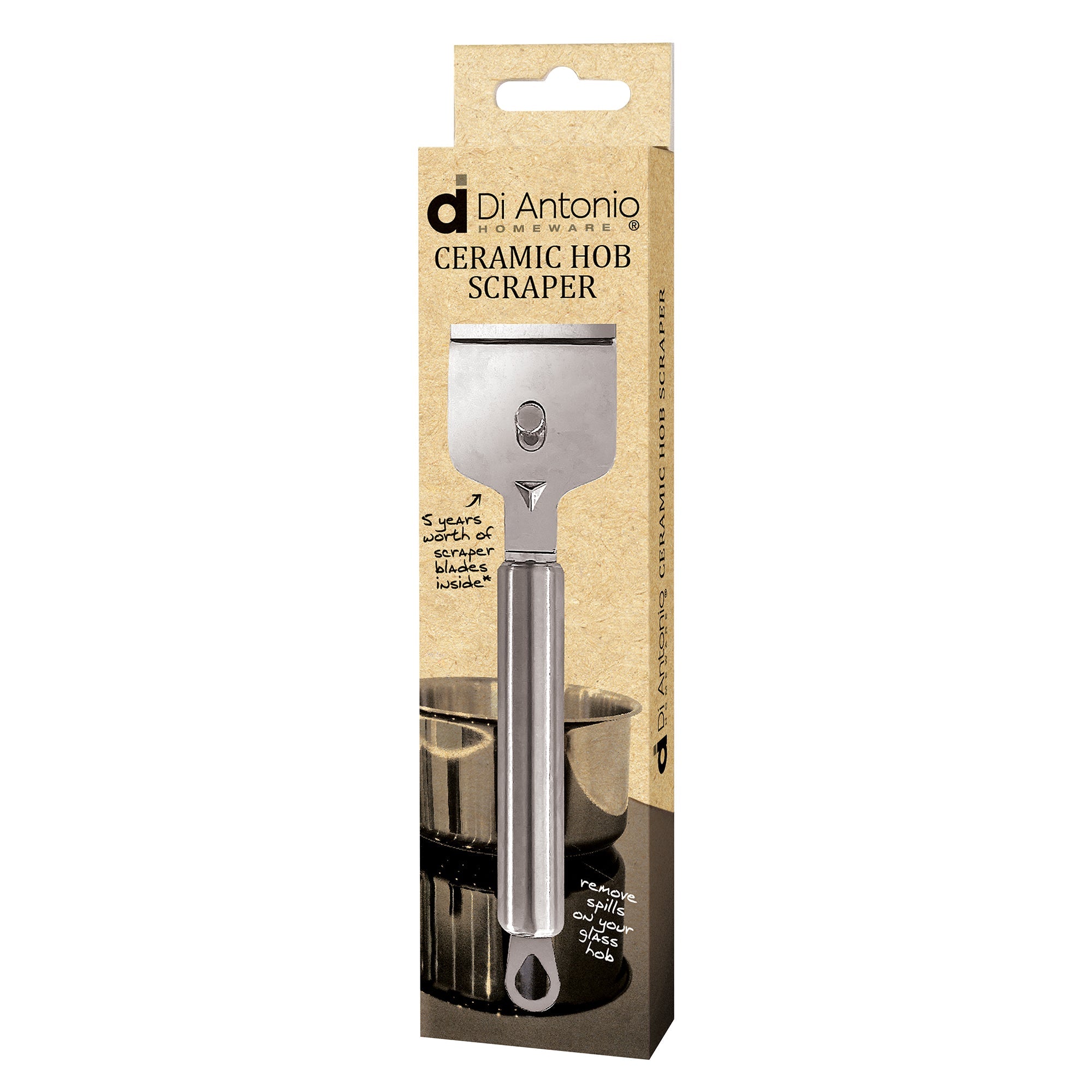 Hob Scraper 185mm (Includes 4 replacement Blades)