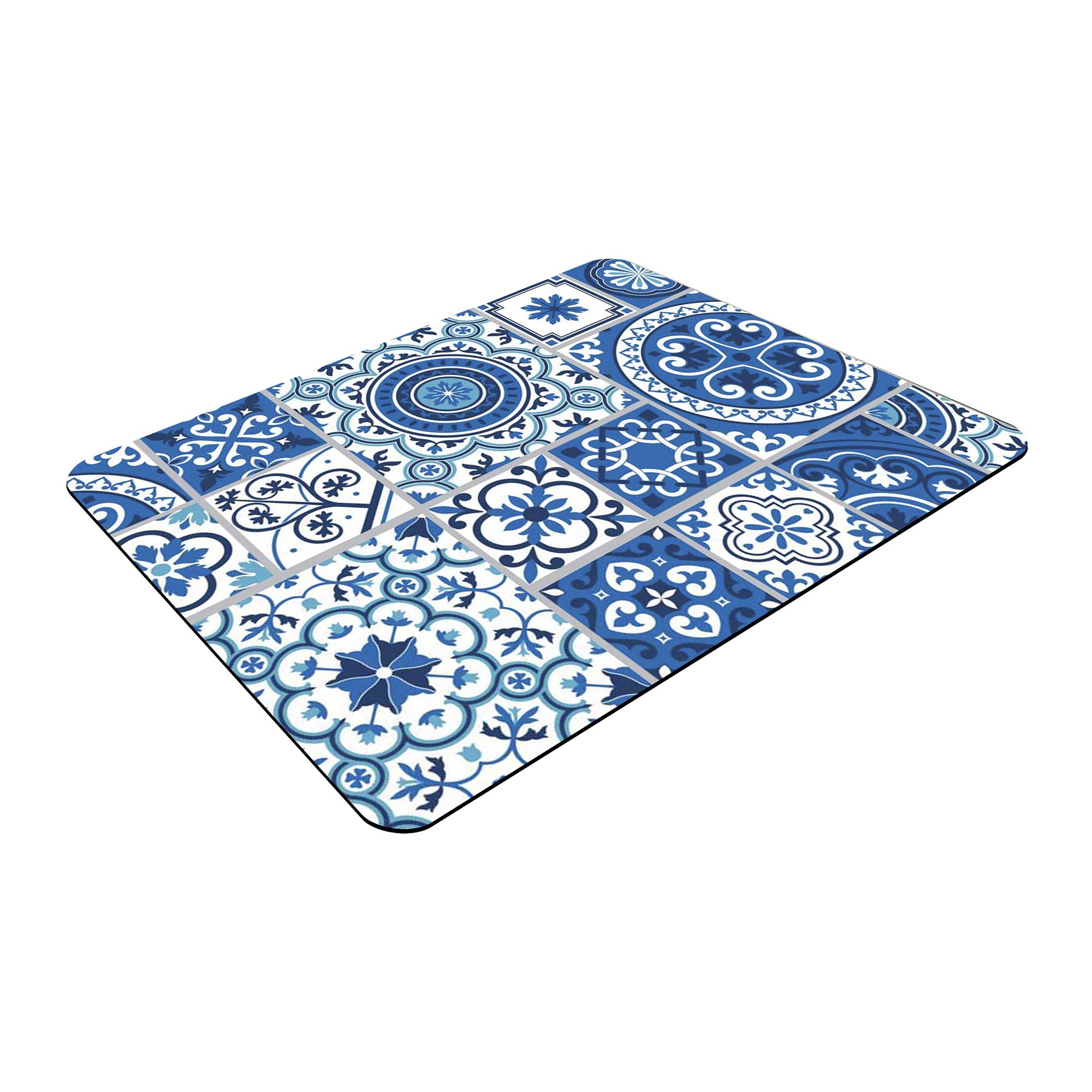 Dish Mat Quick Dry 450x300mm Sparcia Blue Changing to Lemons In June