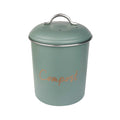 Compost Bin Bench Top 150x135mm with Filters Sage Green