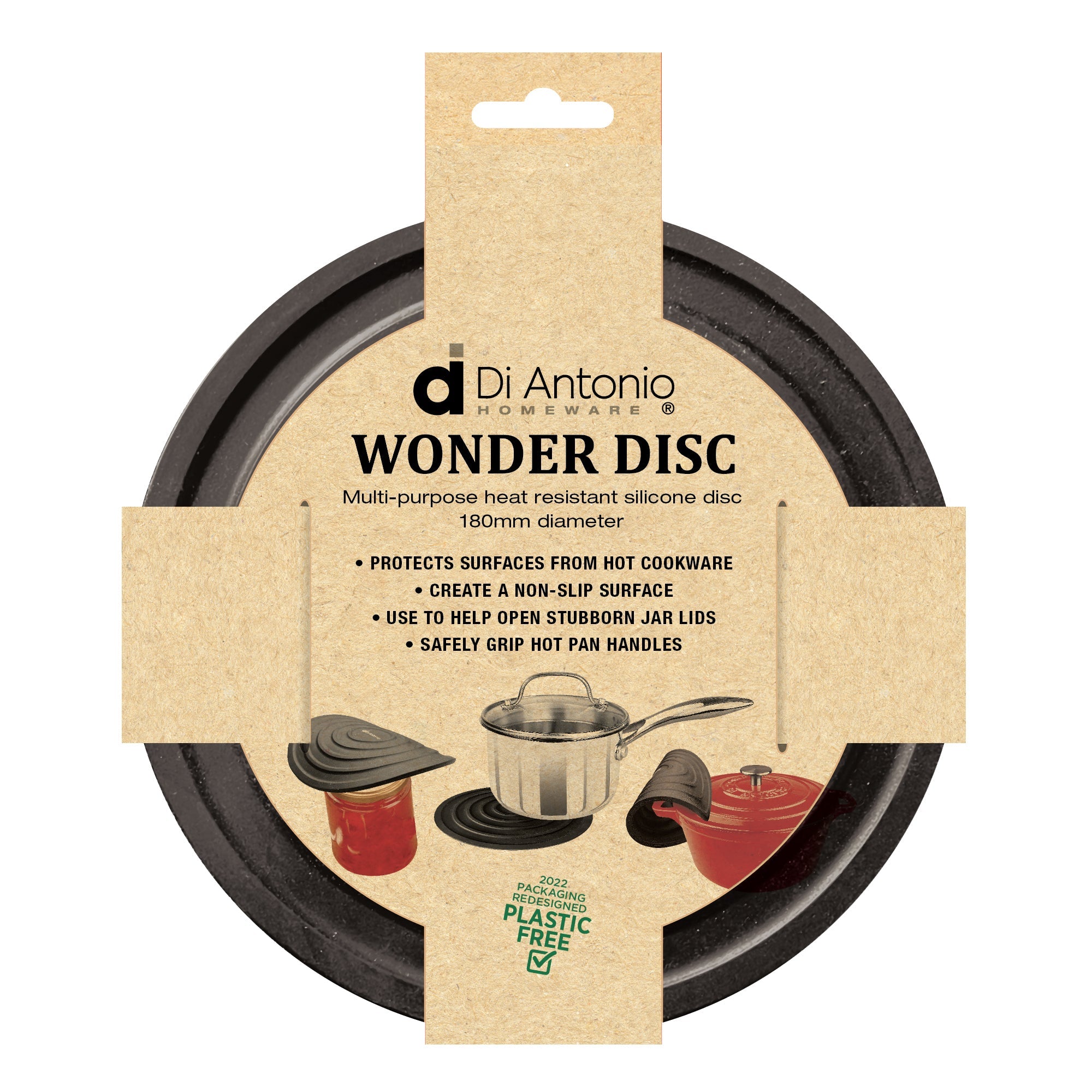 Pot Stand Wonder Disc Silicone 180mm Black